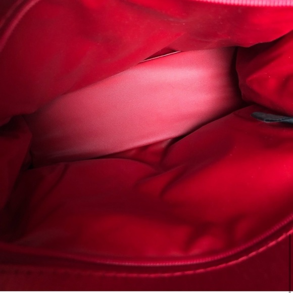 ♥️… YSL YVES SAINT LAURENT Sexy Red Pouch Bag - Picture 6 of 7